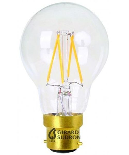 Ampoule LED Fil. Stantard claire B22 2700K 8W dim.