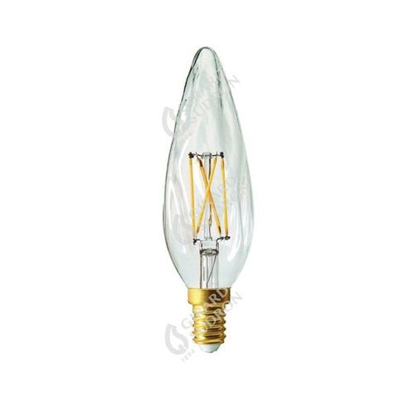 Ampoule LED Filament Flamme torsadée E14 3W 280Lm 2700K