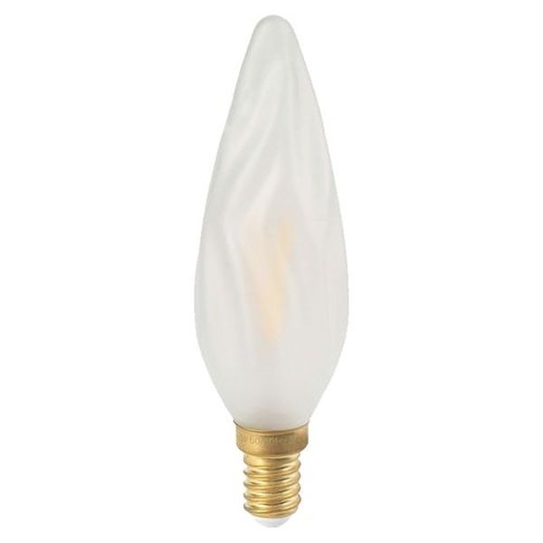 Ampoule LED Filament Flamme torsadée géante E14 3W 280Lm 2700K