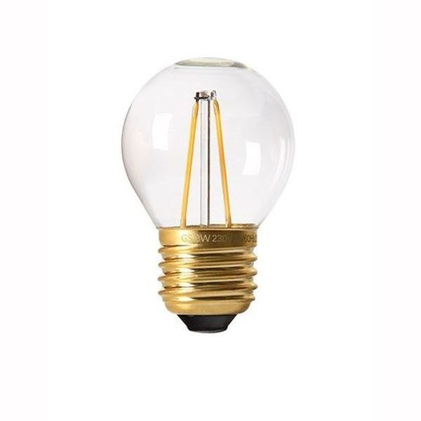 Ampoule LED filament p45 claire 2700K 300L 3W E27