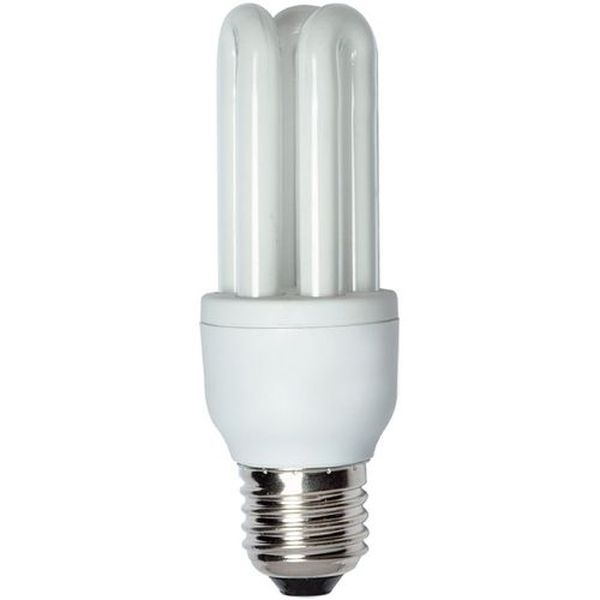Ampoule FLC 3U 2700K E27 15W détec crépuscul