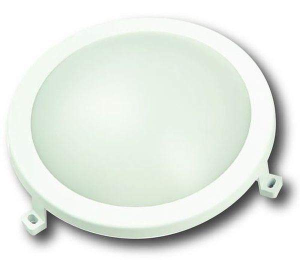 Hublot rond LED intégrées 4000K 12W 840L IP54 -Blanc