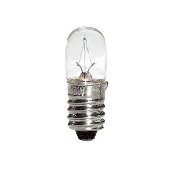Ampoule miniature 2700K E10 T10x28 18V 100mA 1,8W C-2V 2000 hrs