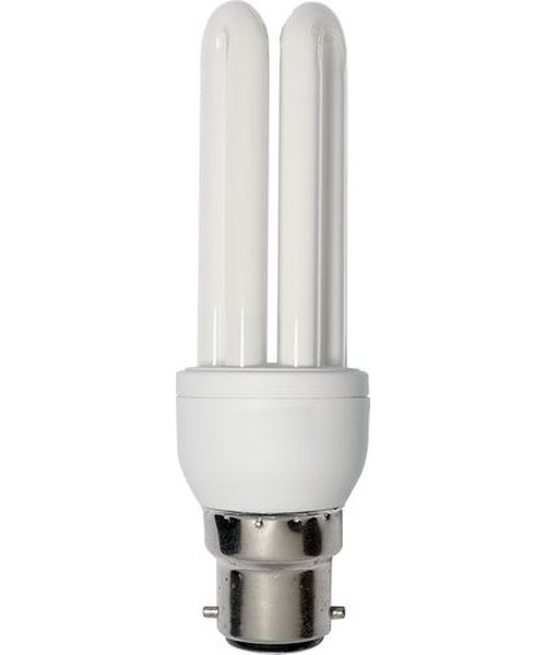 Ampoule FLC Mini 2U 2700K 535L 11W B22 - Cx3