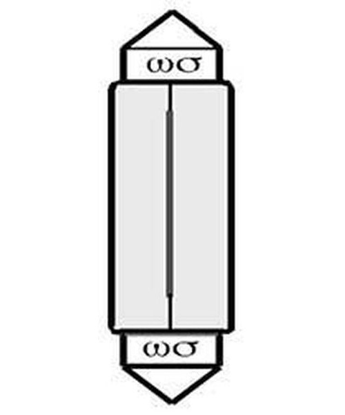 Ampoule navette S8.5 T11x44 12V 10W 2000 hrs