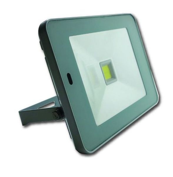 Projecteur LED IP65 blanc 10W 750L 4000K détect. HF multifonction