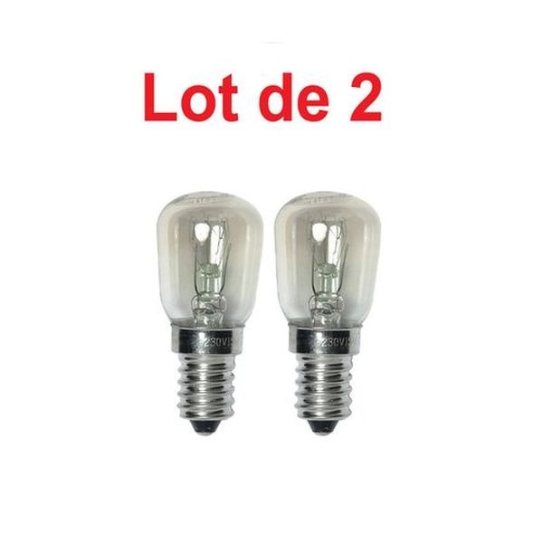 Ampoule Incand. Frigo 2200K 25W E14 - x 2