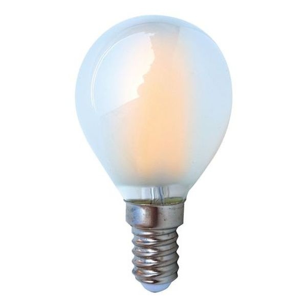 Ampoule LED Fil. mini sphér. dépolie 3000K 4W 320L E14