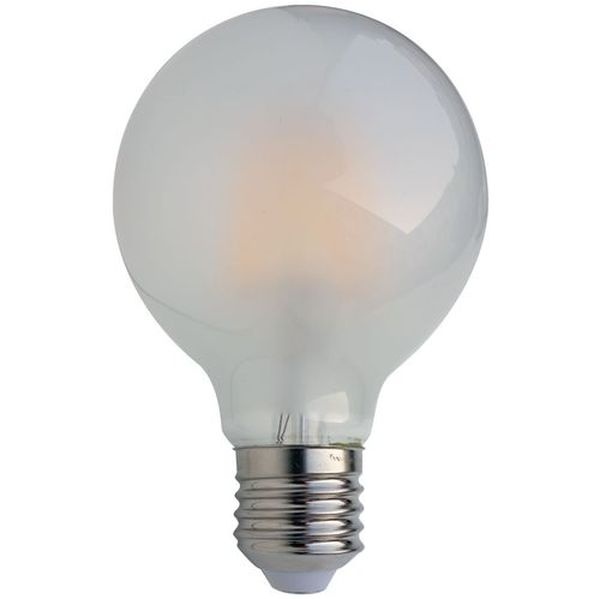 Ampoule LED Fil. Globe G80 dépolie 3000K 800L 8W E27