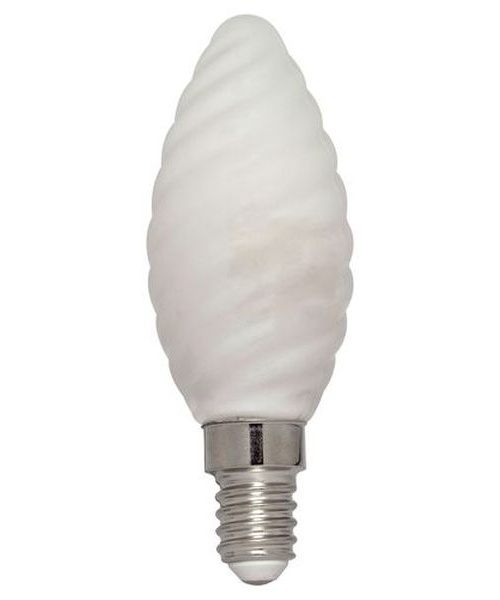 Ampoule LED Fil. (D) Flamme torsadée Milky 4000K 2.5W 250L E14