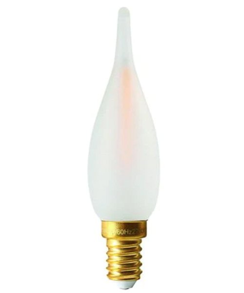 Ampoule LED Flamme CDV droite Dépoli Ext. 2700K 1W 100L E14 IRC90