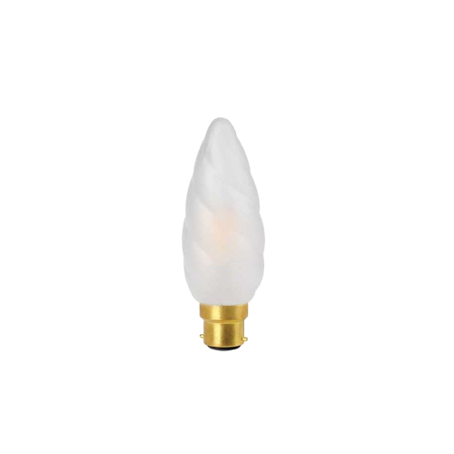 Ampoule LED Fil. Flamme Torsadée Géante Dépolie 2700K 4W 450L B22 IRC90