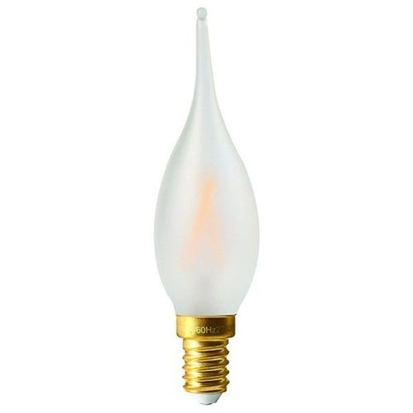Ampoule LED Fil. Flamme CDV Dépolie 2700K 2W 230Lm E14 IRC90