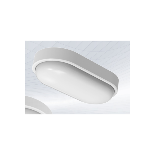 Hublot ovale LED intégrées 4000K 12W 1050L IP54 - Blanc