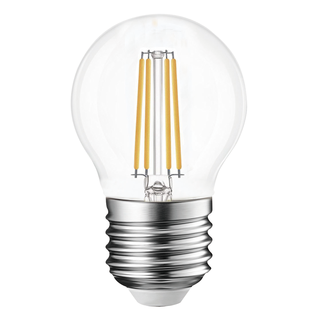 Ampoule LED Fil. Mini sphér. claire 3000K 2,5W 470L E27 - classe B