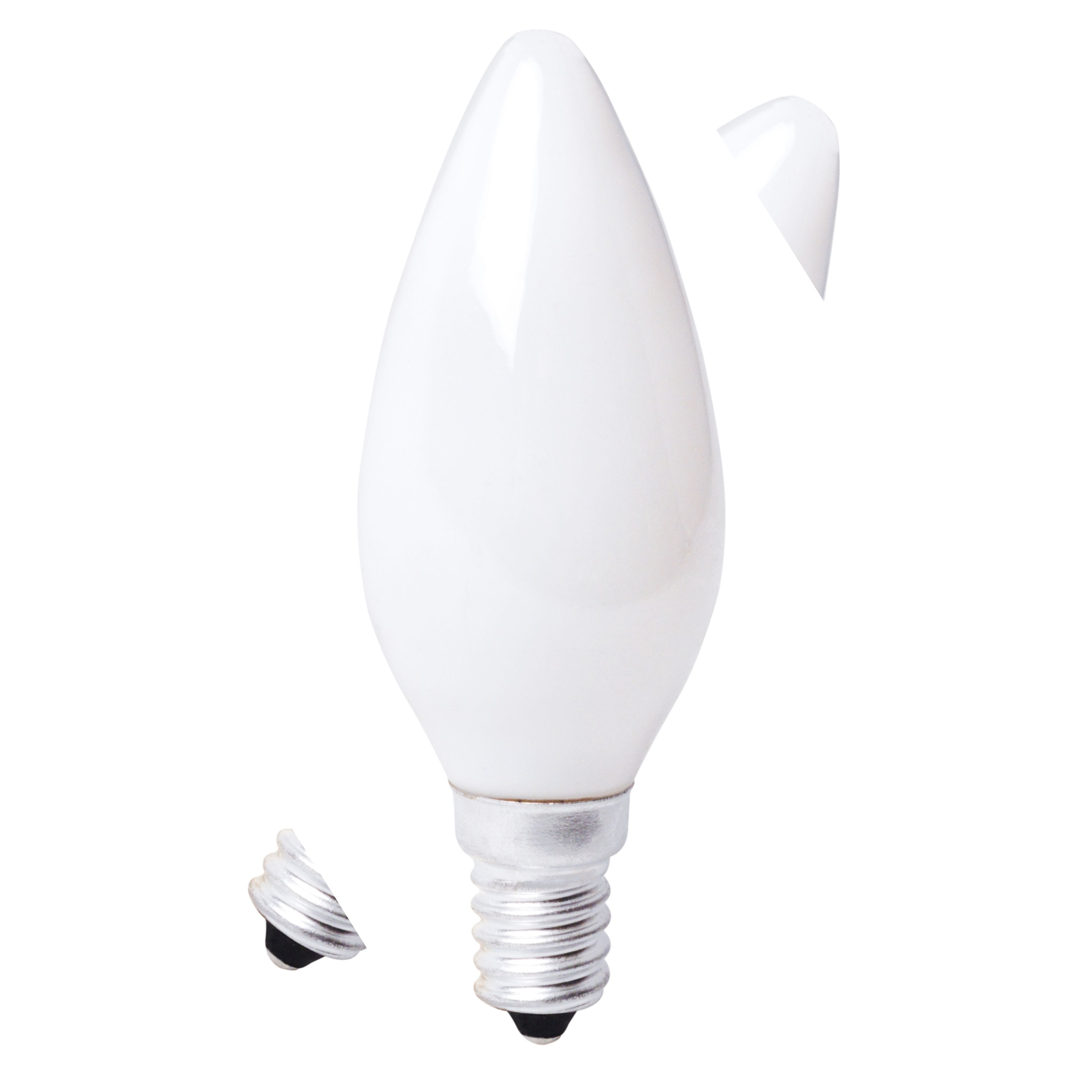 Ampoule LED Fil. Flamme Milky 4000K 2,5W 470L E14 - classe B