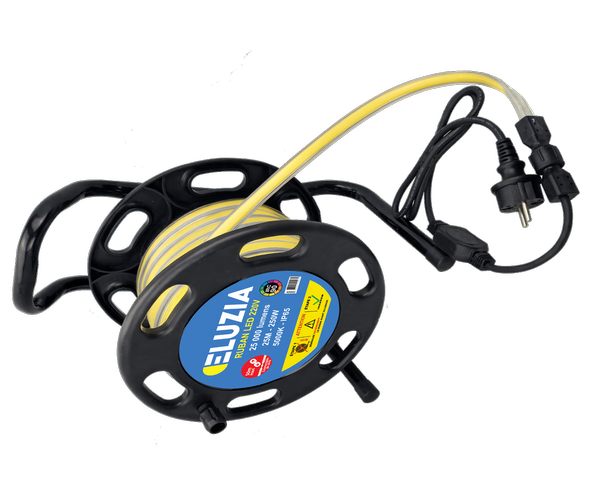 Ruban LED COB sur dévidoir 220V 15m 147W 9.8W/m 12600L 5000K IRC90 + connecteur