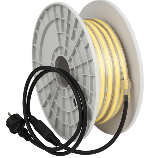Ruban LED COB 220V 25m 245W 9.8W/m 21000L 5000K IRC90 connection (max 50m)