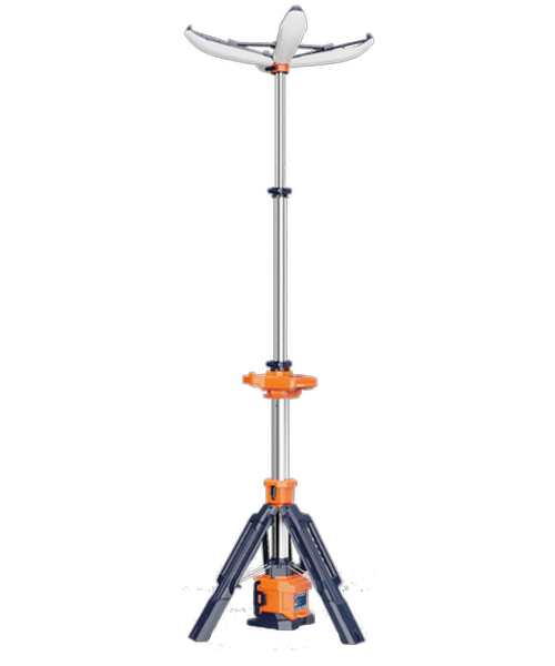 Projecteur de Chantier télescopique 'Pétale' IP66 - nu