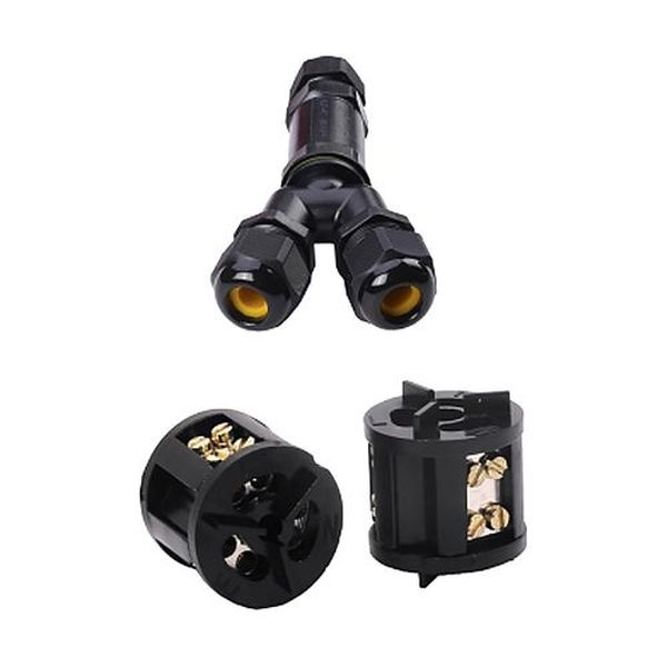 Connecteur raccord 1+2 IP68 section câble 4-8 mmm