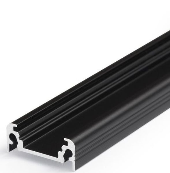 Profilé LED SURFACE10 /1m alu anodisé noir (BC/UX)