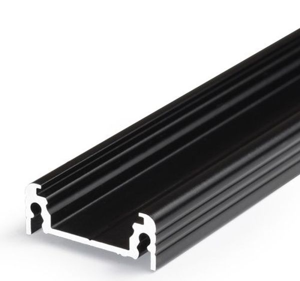 Profilé LED SURFACE14 /2m -alu anodisé noir (EF/TY)