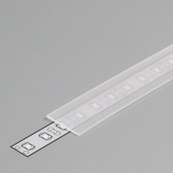 Diffuseur plat B /1mx15,4mm dépoli