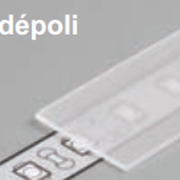 Diffuseur plat E /1mx19,2mm dépoli