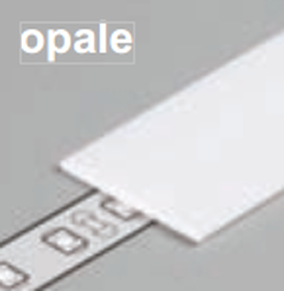 Diffuseur plat H /1mx15,4mm opale