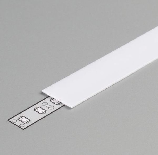 Diffuseur plat J /1m x 12,4mm opale