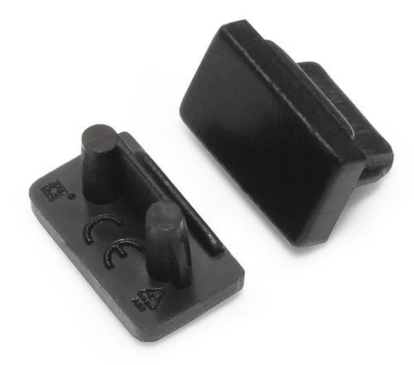 Terminaison SLIM8 noir (set de 2)