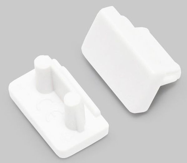Terminaison SLIM8 blanc (set de 2)