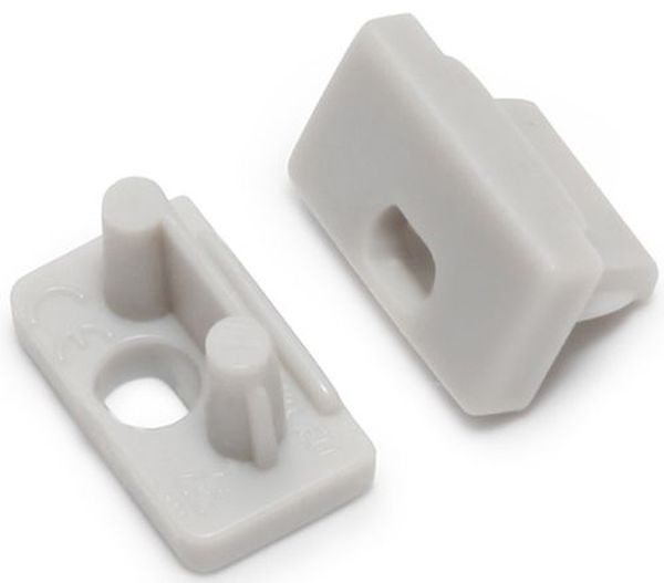 Terminaison SLIM8 gris + passage de câble (set de 2)