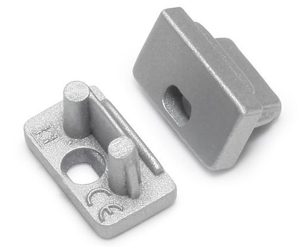 Terminaison SLIM8 argent + passage de câble (set de 2)