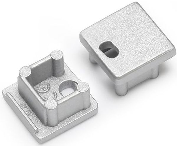 Terminaison SMART10 argent + passage de câble (set de 2)