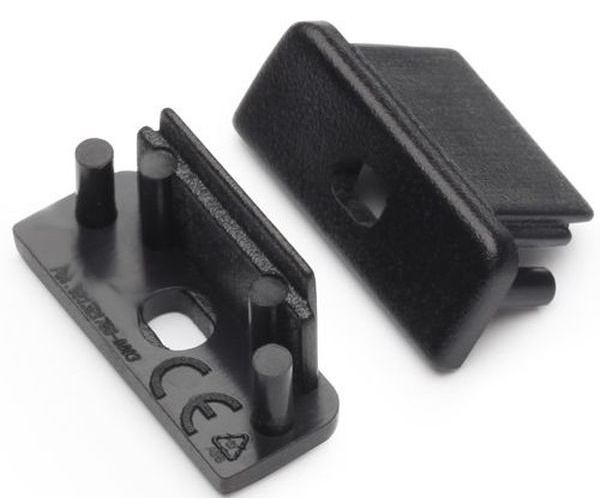 Terminaison SURFACE10 noir + passage de câble (set de 2)