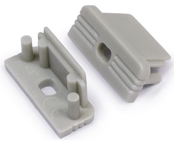 Terminaison SURFACE14 gris + passage de câble (set de 2)