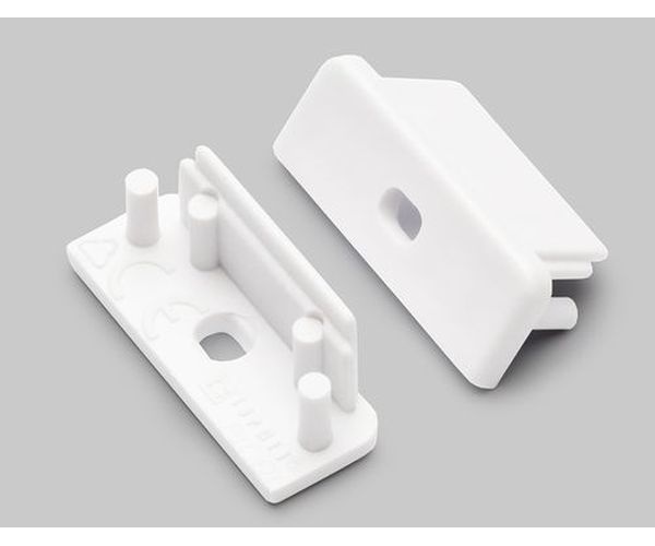 Terminaison SURFACE14 blanc + passage de câble (set de 2)