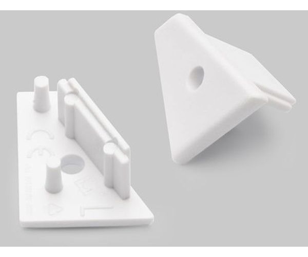 Terminaison CORNER10 blanc + passage de câble (set de 2)