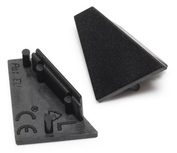 Terminaison CORNER14 noir (set de 2)