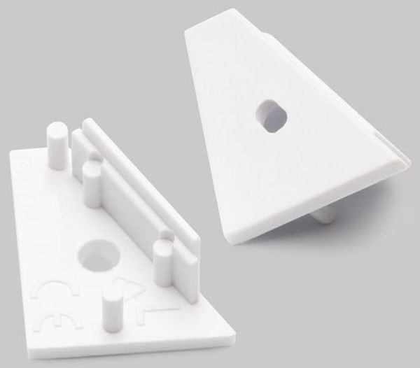 Terminaison CORNER14 blanc + passage de câble (set de 2)