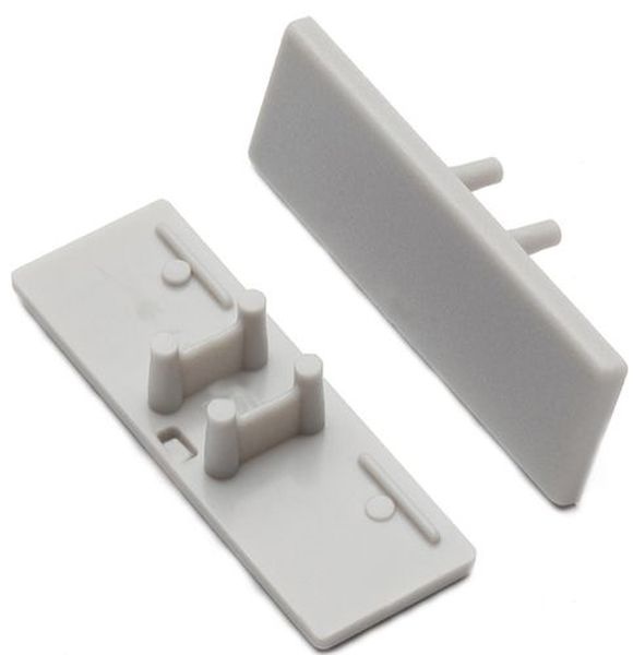 Terminaison BACK10 gris sans passage de cable (set de 2)