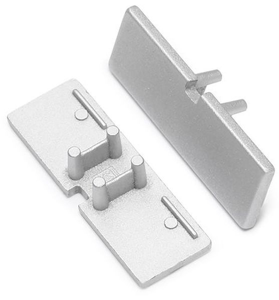 Terminaison BACK10 argent avec passage de câble (set de 2)