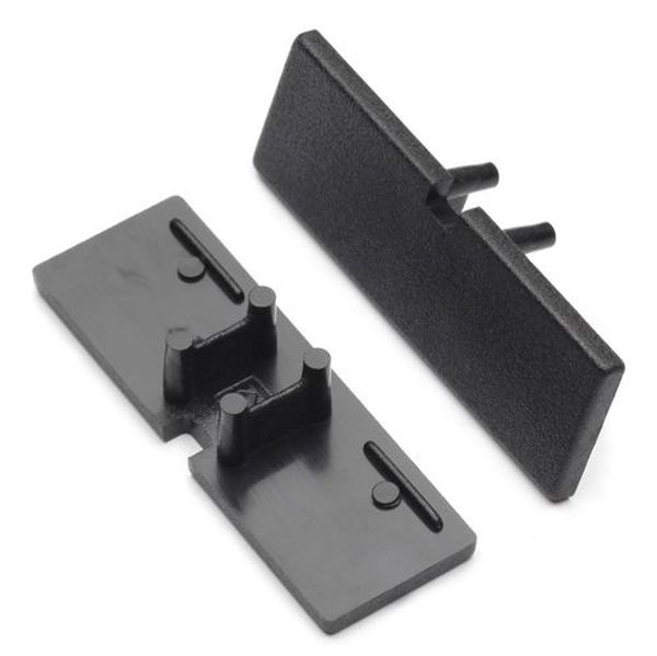 Terminaison BACK10 noir + passage de câble (set de 2)