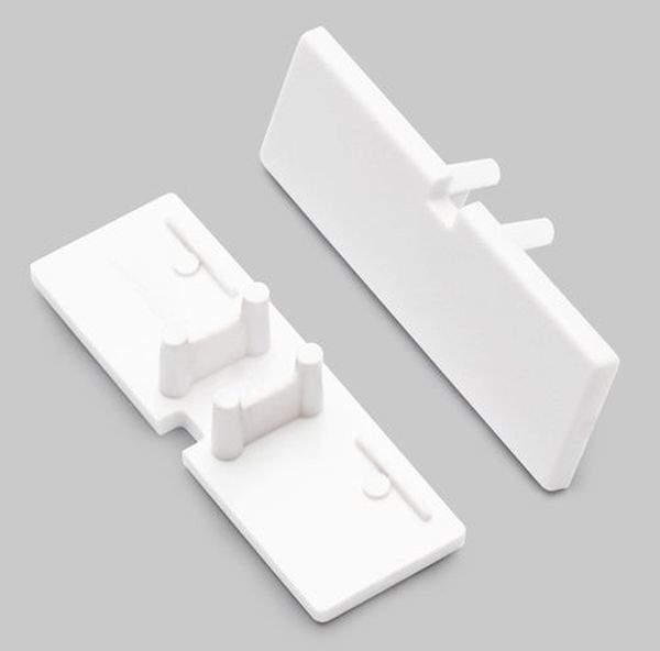 Terminaison BACK10 blanc + passage de câble (set de 2)