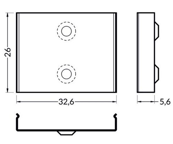 Support de fixation W blanc