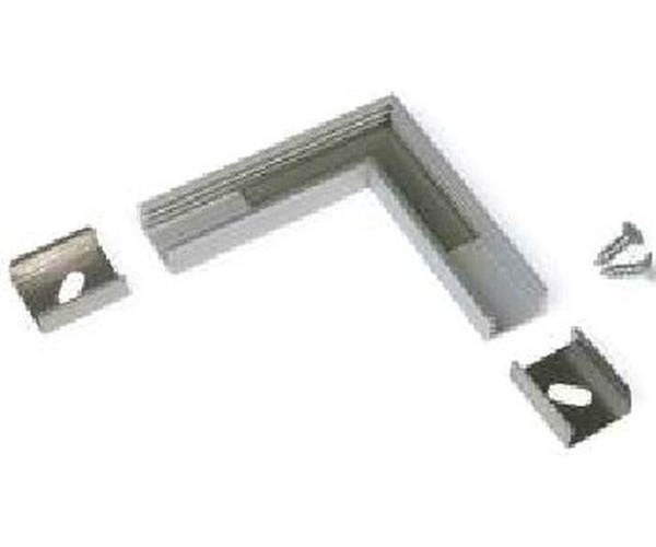 Connecteur L 90° pour profilé SLIM8 anodisé (set de 2)