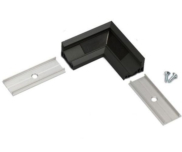 Connecteur d'angle 90° CORNER14 alu anodisé noir (set de 2)