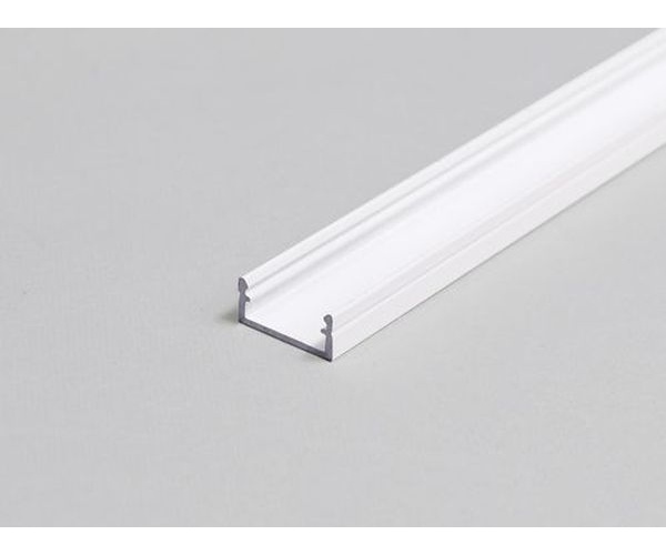 Profilé LED BEGTON12 /2m alu laqué blanc (J/S)
