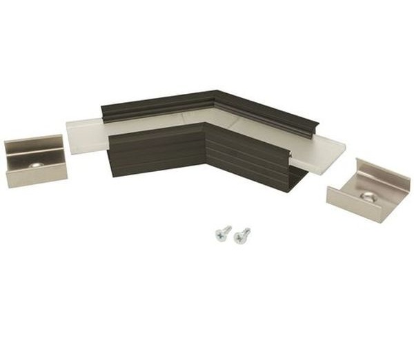 Connecteur LINEA-IN20 135° alu anodisé noir (set de 2)